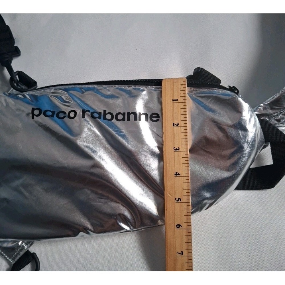 Paco Rabanne Metallic Silver Versatile Bag Pouch - Picture 3 of 6